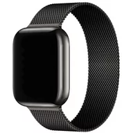 Akcesoria do smartwatchy - Pasek LUNA do Apple Watch 3/4/5/6/7/8/SE (42/44/45mm) A00116 Czarny - miniaturka - grafika 1