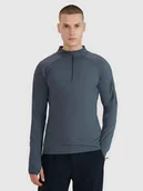 Koszulki sportowe męskie - 4F Koszulka trekkingowa w kolorze antracytowym - miniaturka - grafika 1