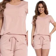 Piżamy damskie - PIŻAMA Damska CORNETTE 521 Lagoon 4XL /48 Beż - miniaturka - grafika 1