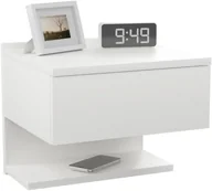 Szafki nocne - SZAFKA WISZĄCA SZAFKA NOCNA Z SZUFLADĄ I PÓŁKĄ 35x31,6x30cm ŁATWY MONTAŻ - miniaturka - grafika 1