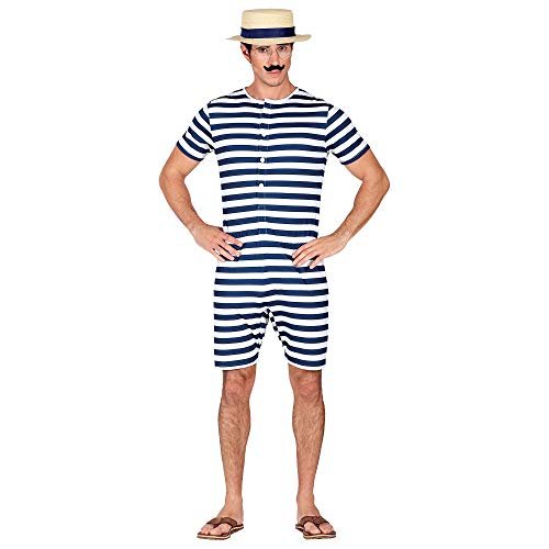 Widmann 03254 kostium kąpielowy retro, męski, niebieski