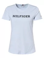 Koszulki i topy damskie - Tommy Hilfiger - T-shirt damski, niebieski - miniaturka - grafika 1