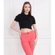 Swetry damskie - Tommy Jeans Sweter TJW BUTTON THRU | Cropped Fit - miniaturka - grafika 1