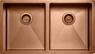 Zlewozmywaki - Zlewozmywak kuchenny 4040 Stalowy Miedź PVD - miniaturka - grafika 1