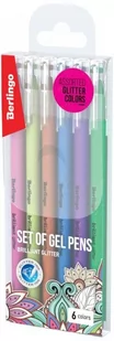 Berlingo Zestaw długopisów żelowych 293284 6 kolorów - Długopisy - miniaturka - grafika 1