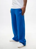 Dresy męskie - SZEROKIE SPODNIE DRESOWE BAGGY Męskie Ciemne Niebieskie Jigga DIAGONAL L - miniaturka - grafika 1