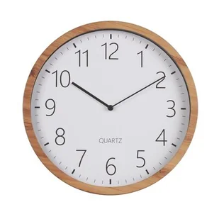 Zegar ścienny BADI śr.30 x 4 cm drewno - Zegary - miniaturka - grafika 1