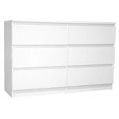 Komody - Biała Komoda Z 6 Szufladami 100 Cm G8-R55 - miniaturka - grafika 1