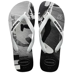Havaianas Hype, Japonki Męskie, 40/41 EU, Biały biały czarny czarny, 47/48 EU - Klapki i japonki męskie - miniaturka - grafika 1
