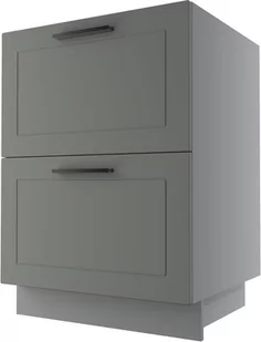 Bergamo Szafka Dolna D2E/60 Hettich Szary Mat - Meble kuchenne - miniaturka - grafika 1