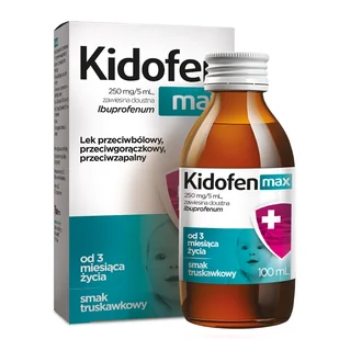 AFLOFARM Kidofen max 0,25 g/5ml 100 ml - Przeziębienie i grypa - miniaturka - grafika 1
