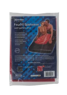 Akcesoria BDSM - BDSM-Wet games area, bed sheet, 180 x 260 cm, red - grafika 1