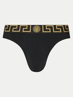 Majtki męskie - Versace Stringi AU100022 1A10011 Czarny - miniaturka - grafika 1