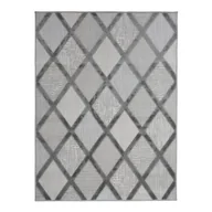 Dywany zewnętrzne - FLOKO Dywan zewnętrzny Bella geometryczny szary 160 x 220 cm - miniaturka - grafika 1