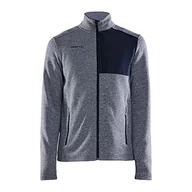 Kurtki męskie - Craft ADV EXPLORE HEAVY FLEECE kurtka polarowa męska 3XL | Flow-Blaze | szczotkowana strona wewnętrzna | kieszeń na piersi z zamkiem błyskawicznym | bluza męska | odzież sportowa dla mężczyzn - miniaturka - grafika 1
