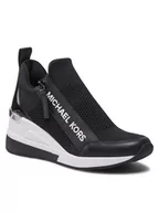 Półbuty damskie - Michael Kors MICHAEL Sneakersy Willis Wedge Trainer 43S2WIFS1D Czarny - miniaturka - grafika 1