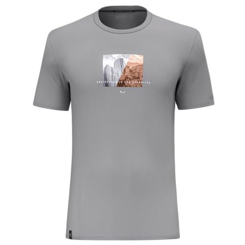SALEWA Pure Design T-shirt męski, Szary, 3XL