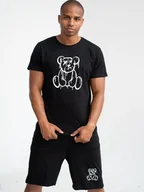 Piżamy damskie - Piżama Męska Bawełniana Czarna MyStars KOMPLET PREZENT MIŚ MISIEK Teddy Pjs M - miniaturka - grafika 1