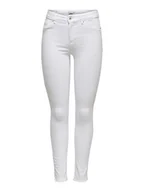 Spodnie damskie - ONLY Dżinsy damskie skinny, Biały (biały biały), 32W / 34L - miniaturka - grafika 1