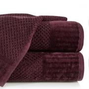 Ręczniki - Ręcznik bawełniany welurowa bordiura bordowy MIKE 50x90 EUROFIRANY - miniaturka - grafika 1