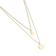 Naszyjniki - Naszyjnik Stal Chirurgiczna Platerowany Złotem Nst1293 - miniaturka - grafika 1