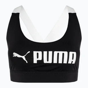 Biustonosz PUMA Mid Impact Fit puma black - Bielizna sportowa damska - miniaturka - grafika 1
