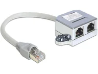 Kable miedziane - DeLOCK 65441 kabel sieciowy Szary 0,15 m - miniaturka - grafika 1