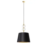 Lampy sufitowe - Kaspa Wisząca lampa materiałowa 11107102 stylowy żyrandol do salonu - miniaturka - grafika 1
