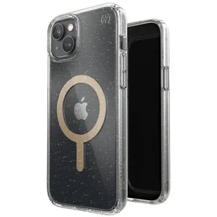 Speck Etui Presidio Perfect-Clear Glitter MagSafe do Apple iPhone 14 Plus Przezroczysto-złoty - Etui i futerały do telefonów - miniaturka - grafika 1