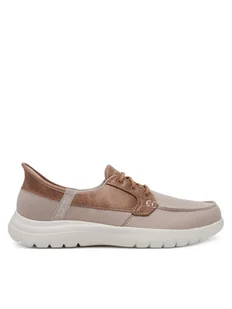 Skechers Półbuty On-The-Go Flex - Palmilla 136536/TPE Beżowy - Półbuty damskie - miniaturka - grafika 1