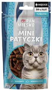 PAN MIĘSKO KOT Mini Patyczki Tuńczyk 50g - Przysmaki dla kotów - miniaturka - grafika 1