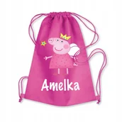 Plecaki worki - Worek Szkolny Na Buty Plecak Świnka Peppa Pig - miniaturka - grafika 1