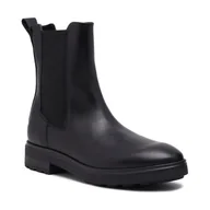 Botki damskie - Calvin Klein Skórzane sztyblety - miniaturka - grafika 1