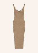 Sukienki - Calvin Klein Sukienka Z Dzianiny beige - miniaturka - grafika 1