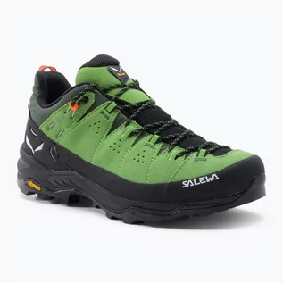 Buty trekkingowe męskie - Salewa Buty trekkingowe męskie Alp Trainer 2 GTX zielone 61400 - grafika 1