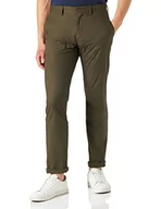 Spodnie męskie - Tommy Hilfiger Denton Poplin Modern Chino Spodnie Męskie, Army Green, 36W / 36L - miniaturka - grafika 1