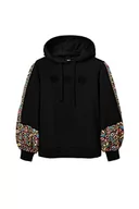 Bluzy damskie - Desigual Bluza damska, czarny, XS - miniaturka - grafika 1