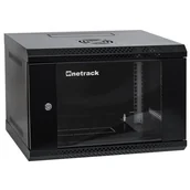 Szafy rack - Szafa wisząca rack 19" 6u, 400mm, netrack eco-line, czarna, drzwi przeszklone 019-060-540-012E - miniaturka - grafika 1