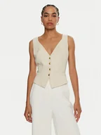 Kamizelki damskie - Guess Kamizelka Fatima W4YN53 WFWX2 Écru Regular Fit - miniaturka - grafika 1