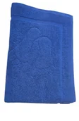 Dywaniki łazienkowe - Ręcznik/dywanik łazienkowy stopki 50/70 niebieski - miniaturka - grafika 1