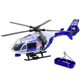 DLA DZIECI POLICYJNY HELIKOPTER NOSZE ŚWIATŁA DŹWIĘKI - Samoloty i helikoptery - miniaturka - grafika 1