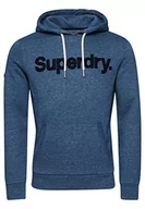 Bluzy męskie - Superdry Męska bluza z kapturem, Vintage Denim Blue Grit, S - miniaturka - grafika 1