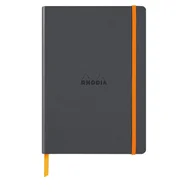 Notesy i bloczki - Notatnik Rhodia A5, miękka oprawa, kropki, Tytanowy - miniaturka - grafika 1