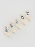 Skarpetki dla dzieci - Reserved - Skarpetki 5 pack - złamana biel - miniaturka - grafika 1