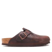 Klapki i japonki damskie - Klapki Birkenstock Boston Bs 860133 Brązowy - miniaturka - grafika 1