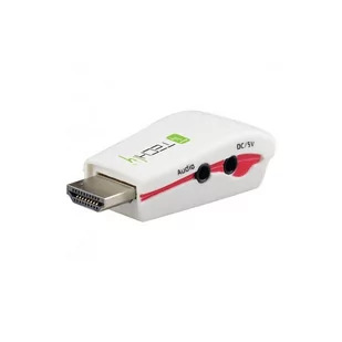 Techly Adapter HDMI na VGA M/F z audio, wersja mini, biały 022236 - Adaptery i przejściówki - miniaturka - grafika 1