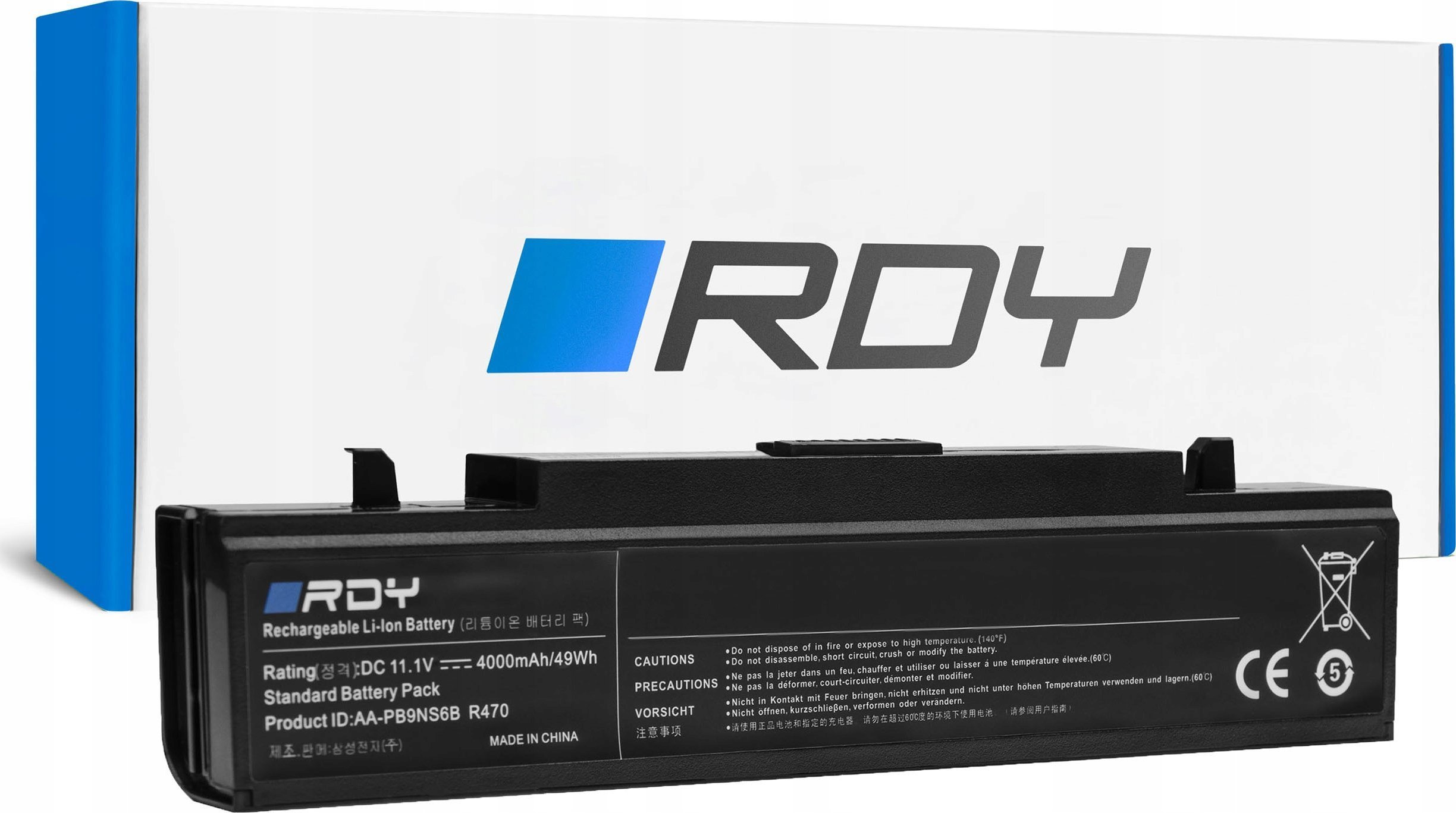 Bateria RDY AA-PB9NC6B AA-PB9NS6B do Samsung R519 R522 R525 R530 R540 R580 R620 R780 RV510 RV511 NP300E5A NP350V5C