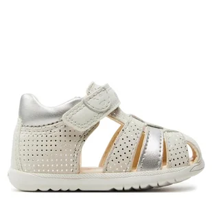 Sandały Geox B Sandal Macchia Gir B254WB 007NF C1Q1N Biały - Buty dla dziewczynek - miniaturka - grafika 1