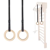 Wyposażenie sportowe i gimnastyczne - inSPORTline Kółka gimnastyczne do drabinki inSPORTline DRM010 - miniaturka - grafika 1