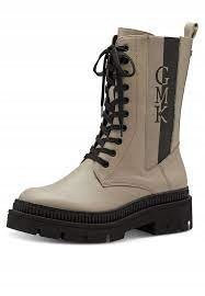 Marco Tozzi Damskie Botki Beżowe Na Zamek 37 1Żdi